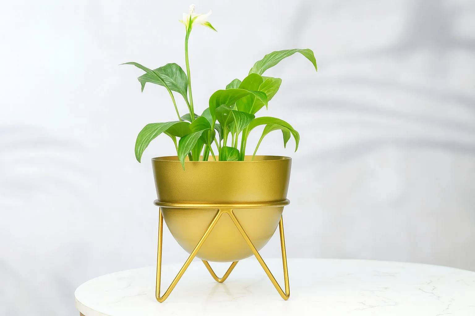 Ember Gold Metal Planter: Chic Minimalism indoor décor – Urban Plant